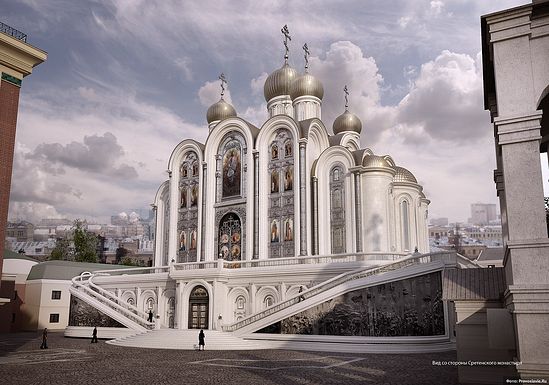 La nuova chiesa del monastero Sretenskij